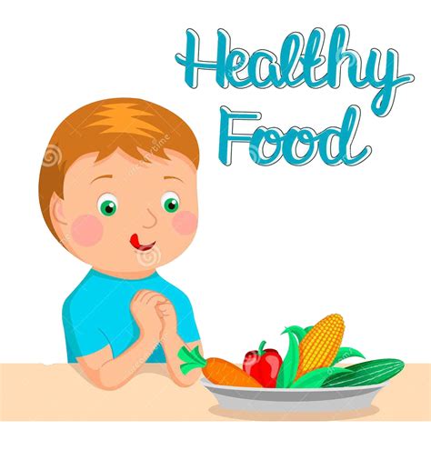 Healthy Eating Cartoon Images : Kids Eating Healthy Breakfast Royalty Free Vector Image ...