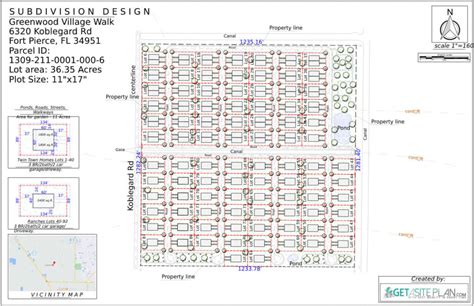 Subdivision plan and design - Layout and Site planning - GetASitePlan