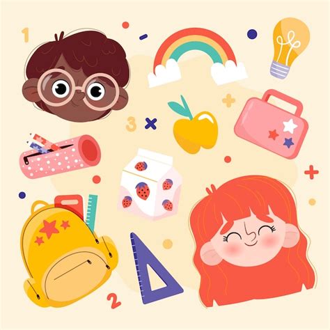 Free Vector | Flat back to school elements collection