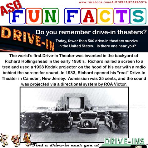 Fun Fact: Drive-In Movie Theater - History and where to find closed and ...