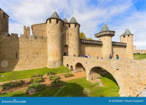 Medieval City of Carcassonne in France Editorial Stock Photo - Image of ...