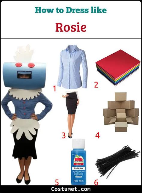 Rosie Costume from The Jetsons for Cosplay & Halloween