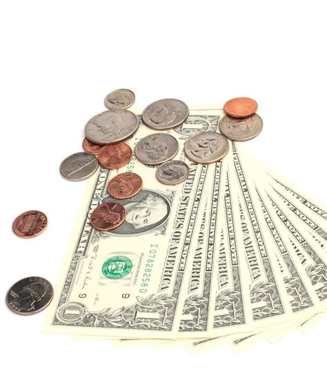 Money - US Dollars And Coins Stock Images - Image: 4381604