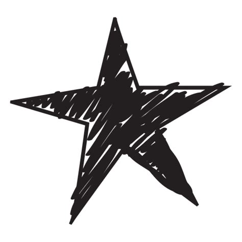 Icono de estrella dibujado a mano 56 - Descargar PNG/SVG transparente