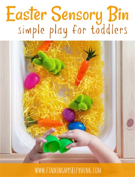 Easter Sensory Bin for toddlers | Finding Myself Young