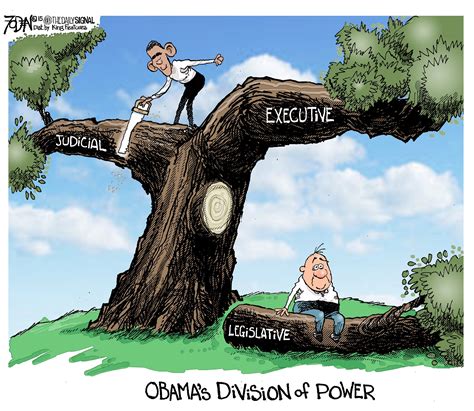 Glenn Foden Cartoon: Obama’s Division of Power | What Did You Say?