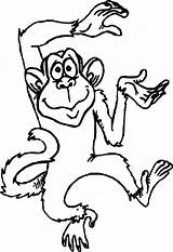 Monkey Coloring Pages  Free Download On ClipArtMag sketch template