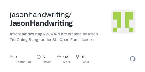 JasonHandwriting/JasonHandwriting2.ttf at master · jasonhandwriting/JasonHandwriting · GitHub