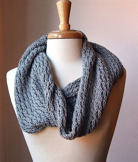 KNITTING PATTERN, Knit Cowl Neckwarmer, Bridget Infinity Scarf Pattern, PDF Electronic Delivery ...