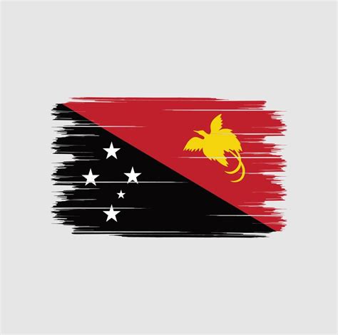 Papua New Guinea Flag Brush 5167348 Vector Art at Vecteezy