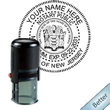 New Jersey Notary Self-Inking Emblem stamp | FREE Shipping | Ships Next Day