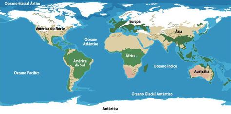 Mares e Oceanos do Mundo - Toda Matéria