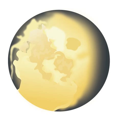 Waning Gibbous Moon Symbol – Dreamemoji