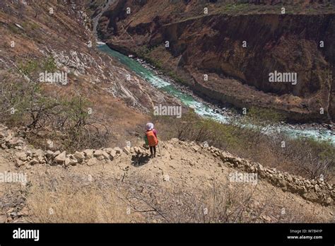 Overlooking the Apurimac River on the Choquequirao trek, the "other ...