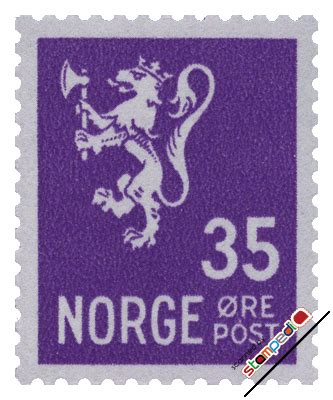 NORWAY 1941 35 ore Definitive Stamps,