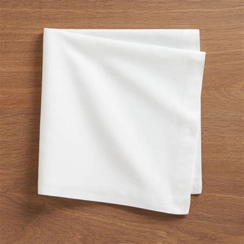 Set of 8 Fete White Cloth Napkins | Crate and Barrel