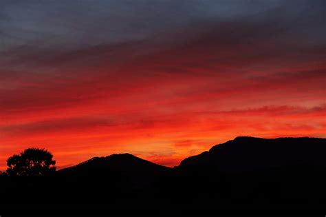 Silhouette of mountain during sunset, HD wallpaper | Peakpx