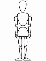 Mannequin Coloring Pages  Free Printable For Kids sketch template