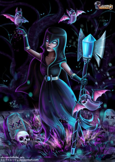 NIGHT WITCH (Clash Royale fan art), Polina Chelyadinova on ArtStation ...