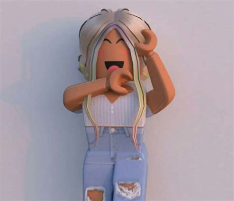 Download Aesthetic Roblox Girl Posing | Wallpapers.com