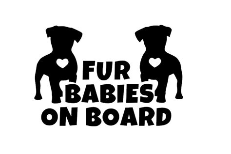 Fur Babies on Board Dog Car Decal Sticker. Love Dogs | Etsy | Baby decals, Car decals stickers ...