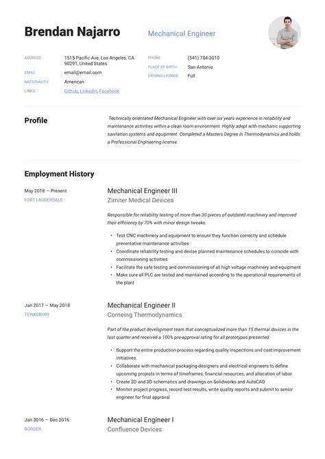 Mechanical Engineer Resume & Writing Guide | +12 Templates | PDF