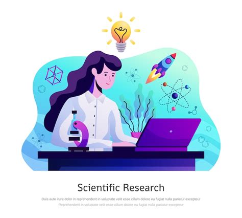 Free Vector | Scientific research abstract composition