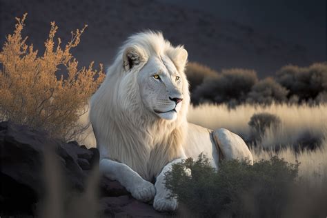 The world's most stunning albino lion