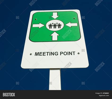 Meeting Point Sign Image & Photo (Free Trial) | Bigstock