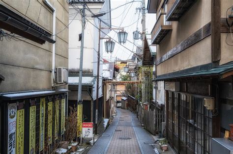 Shibu Onsen Town Morning editorial photo. Image of onsen - 269595231