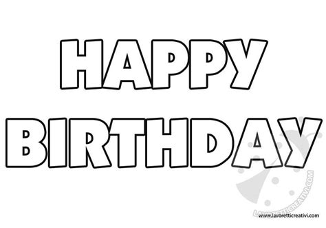 Happy Birthday In Big Bubble Letters - Free Printable Templates