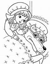 Little Red Riding Hood  Free Colouring Pages sketch template