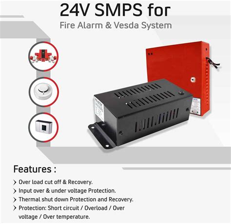 24v smps fire alarm vesda system - a stable DC voltage of 24V