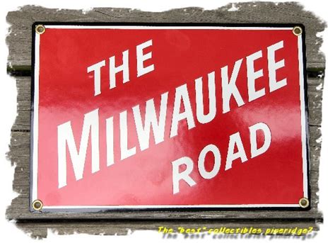 The Milwaukee Road System Railroad Porcelain Sign | #15543136