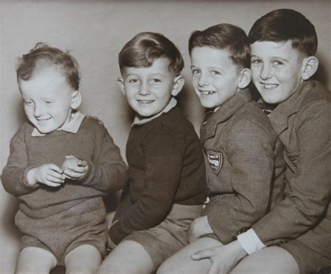 Brian Edward Kinsella (right) with his brothers (from right to left, in ...