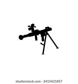 Silhouette Bazooka Rocket Launcher Weapon Known Stock Vector (Royalty Free) 2415421857 ...