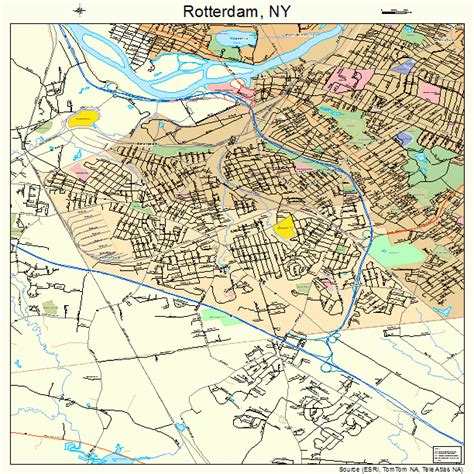 Rotterdam New York Street Map 3663924