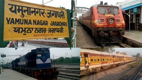 Trains Action at Yamuna Nagar Jagadhari(यमुना नगर जगाधरी)!!!!! - YouTube