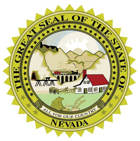 Nevada State Seal Illustration Vector Drawing Vector, Illustration, Vector, Drawing PNG and ...