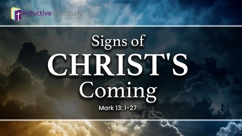 Signs of Christ's Coming - Inductive Bible StudyInductive Bible Study