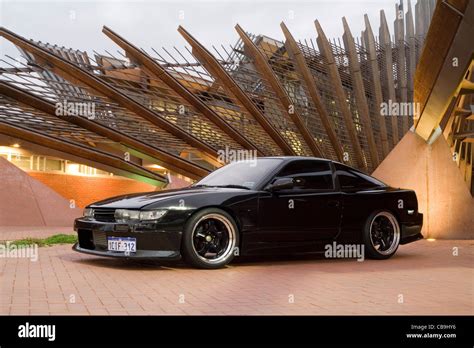 Modified Nissan 180SX Silvia boy racer sports car Stock Photo - Alamy