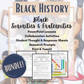 Black History - Black Fraternities and Sororities BUNDLE | TpT