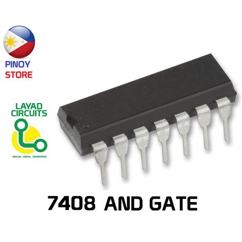 74HC08 7408 Quad 2-Input AND logic gate IC Original SN74HC08 AND IC ...