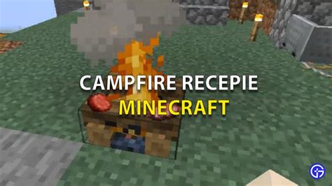 How To Make A Campfire In Minecraft - Crafting Recipe?