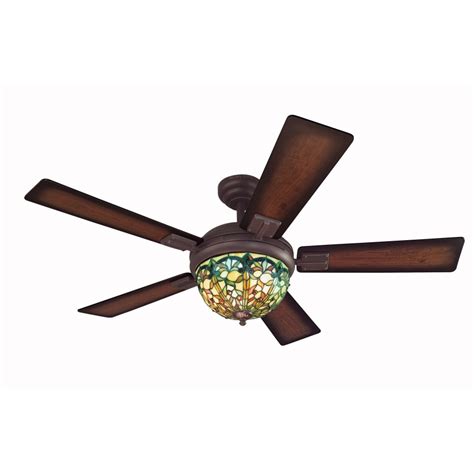 Harbor Breeze 52-in Ellison Aged Bronze Ceiling Fan with Light Kit at ...