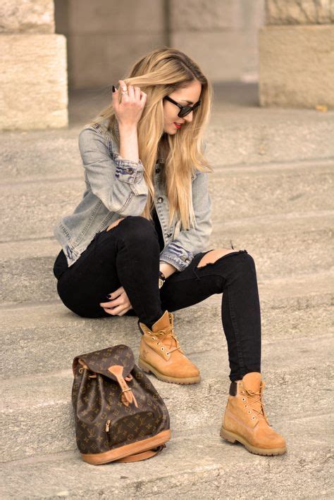 Outfits con prendas grises para usar en tu día a día | Timberland outfits women, Timberland ...