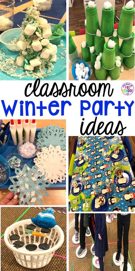 Classroom Winter Party - Pocket of Preschool | Classroom winter party, Classroom holiday party ...