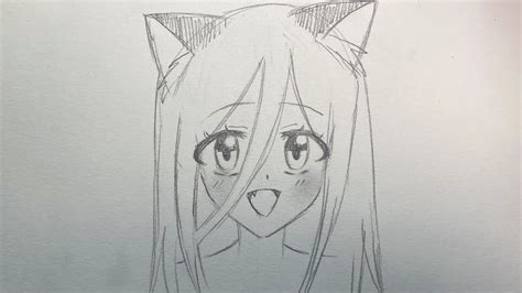 How to draw cute “Neko” anime cat girl | no time lapse step by step ...