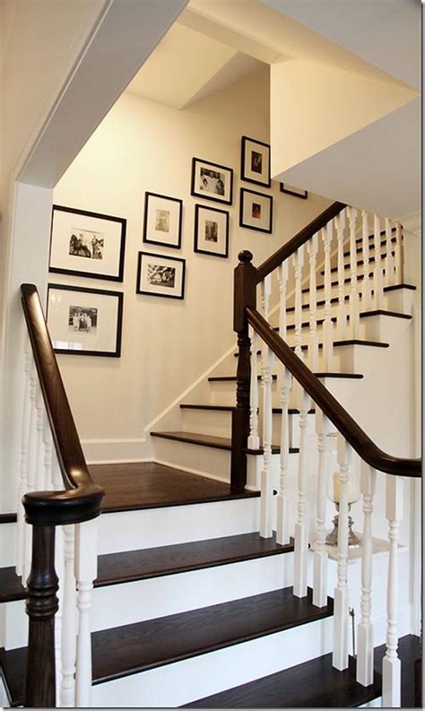 40 Ways To Decorate Your Staircase Wall 2018