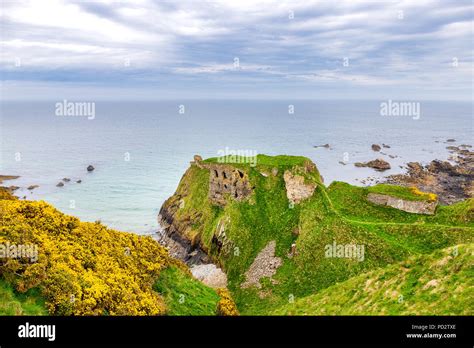 Findlater Castle ruins near the village Cullen Stock Photo - Alamy